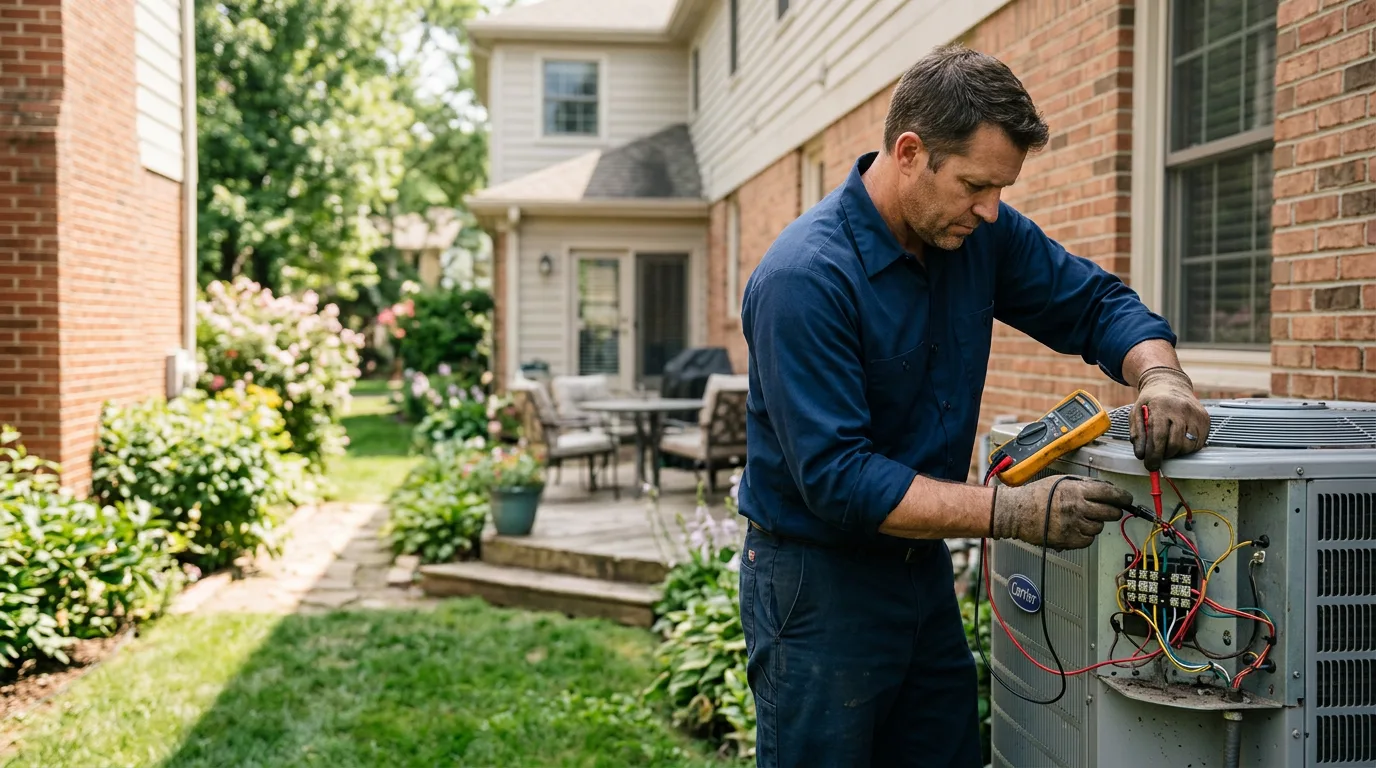 HVAC technician working near Statesboro, GA